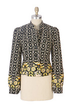 Nwot Anthropologie Yardbird Quilted Jacket By Elevenses 2 - £52.76 GBP