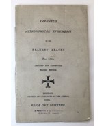 Raphael&#39;s Astronomical Ephemeris on the Planets Places 1858 2nd E 1896 L... - $79.99