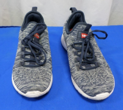 EUC DESIGNER LEVI'S KNIT ATHLETIC COMFORTABLE CAUSAL WORK BLUE SHOES SIZE 8 - $29.13