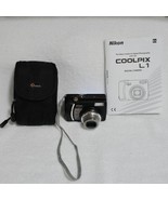 Nikon Coolpix L1 Black Digital Camera Bundle NICE - $73.96 CAD