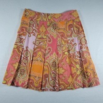 JCREW  J CREW Stylized Modern Paisley Short Knee Length Skirt Size 4 - £11.95 GBP