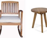 Christopher Knight Home Selma Acacia Rocking Chair with Cushion, Teak Fi... - $326.99
