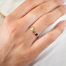 Minimalism Coins Rings 14K Gold Filled Knuckle Ring Gold Jewelry Anillos... - £22.78 GBP