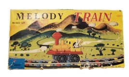 Vintage Melody Wind-Up Train Set Frankonia Toys Japan - Near Complete - £38.65 GBP