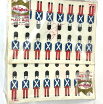 Vintage Paper Placemats Toy Soldiers Party 12 x 17 Royal Craft 2 Sets USA  - $21.00