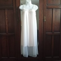 Yierle Pink Ruffle 2 Layer Nightgown Vintage Inspired Sandra D Lingerie ... - $42.74