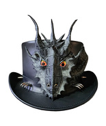 Dragon Of Darkness Leather Top Hat - $850.00