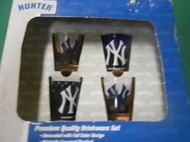 NIB -Set of 4 NEW YORK YANKEES  Basball SHOT GLASSES......... - $14.44