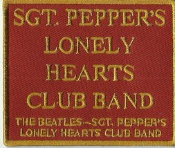 Beatles Sgt Peppers Red 2019 Embroidered Sew On Patch Official Merch Song Title - £3.96 GBP