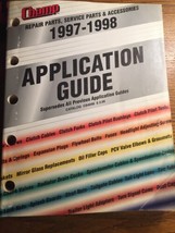 Vintage 1997-98 Champ Auto Parts Application Guide - $17.97