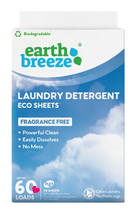 Earth Breeze Laundry Detergent Sheets - Fragrance Free (60 Loads) 30 Sheets - $28.55 CAD