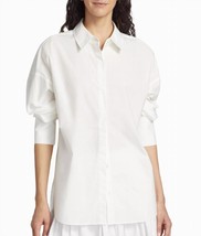 Staud colton shirt top in White - size L - £143.78 GBP