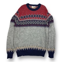 Vtg LOBO by Pendleton 100% Virgin Wool Men’s Fair Isle Winter Ski Sweater Sz XL - £41.55 GBP
