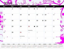 2019 Monthly Magnetic/Desk Calendar - 12 Months Desktop/Wall Calendar/Pl... - $11.39
