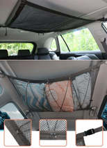 Multifunctional Hanging Car Storage Bag, Double-layer Mesh Bag On The Top Of The - £26.16 GBP+
