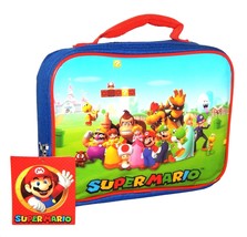 Super Mario &amp; Donkey Kong Lunch Box Kids BPA-Free Insulated Tote Bag Nwt - £12.90 GBP