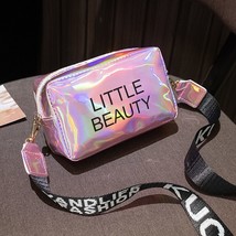 Women Laser Crossbody Bag Girls Bag Pink - £6.38 GBP