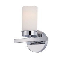World Imports Kandinsky 1 Light Chrome Sconce with Opal Glass Shade WI97... - $517.66 MXN