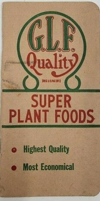 Primary image for GLF Cooperative Pocket Notebook Super Plant Foods Farming 1953 