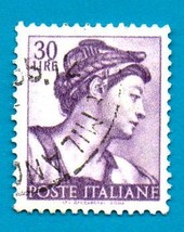 Used Italian Postage Stamp (1961) 30 lyre Designs From Sistine Chapel - £1.59 GBP