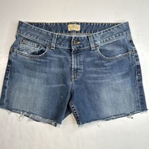 Buckle BKE Culture Cut Off Shorts Sz 31 Midrise Denim Blue Jean Distress... - £18.27 GBP