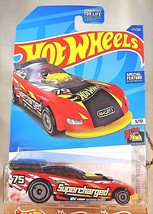 2022 Hot Wheels #211 Hw Drag Strip 5/10 Supercharged Funny Car Red w/Gray Ad Sp - £5.78 GBP