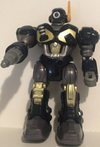 Hap-P-Kid Walking Light Up Robot M.A.R.S. Black Tested And Working Toy T1 - $9.89