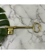 Vintage Colonial Williamsburg Restoration Commeration Brass Skeleton Key - $25.73
