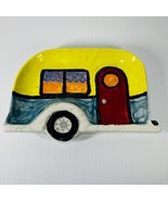 Hand-Painted Trinket Plate Camper Travel Trailer Shaped From Airstream E... - £19.78 GBP