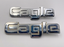 Original 1980-1988 AMC Jeep Eagle Emblem Chrome  3734418 1803340-1-1 Lot Of 2 - $16.10