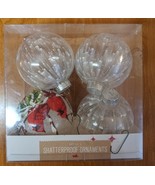 Holiday Lane Shatterproof Ornaments Set Of 4. Red Birds  - $22.49 CAD