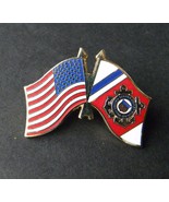 US COAST GUARD USCG FLAG USA COMBO LAPEL PIN BADGE 1.25 INCHES - £4.43 GBP