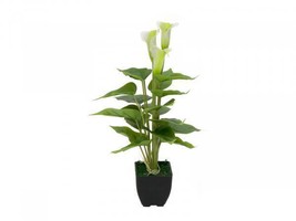 EUROPALMS Calla Mini, Artifical Plant, White, 16 7/8in - £8.78 GBP