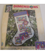 Dimensions 8668 Cross Stitch Kit Snowmen Snapshots Stocking 2001 New Sno... - £15.46 GBP