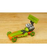 Authentic Toy Mega Bloks Hotwheels Dragster 91766 Green &amp; Orange Race Car - $12.86