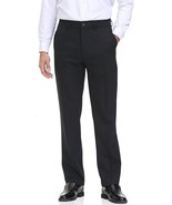 Soojun Men&#39;s Black Classic Fit Flex Waist Flat Front Dress Pant - 32W x 32L - $18.40