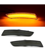 Smoked Front Side Amber LED Marker Light Lens Pair For 15-19 Cadillac CT... - $39.95