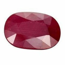 100% Natural Certified Red Ruby Loose Gemstone Unheated Oval Shape 4.50 Carat - £59.20 GBP