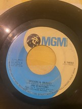 Jim Stafford Spiders Snakes / Undecided Record 45 RPM Vinyl Single Record - $5.00