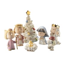 Lenox Nativity Peanuts The Christmas Pageant Figurines Snoopy Charlie Brown NEW - £125.85 GBP