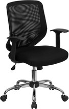 Black Mid-Back Task Mesh Chair LF-W95-MESH-BK-GG - £115.50 GBP