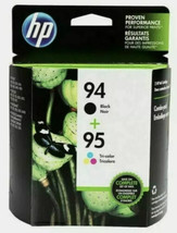 HP 94 Black &amp; HP 95 Tricolor Ink Cartridge C9354FN - C8765WN &amp; C8766WN Foil Pack - £36.75 GBP