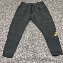 Adidas Sweatpants Men Large Black Drawstring Pockets Outdoor Adult 32x28 - €24,79 EUR