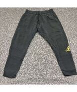 Adidas Sweatpants Men Large Black Drawstring Pockets Outdoor Adult 32x28 - $40.31 CAD