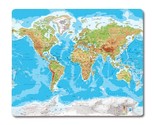 World Physical Map Metal Print, World Physical Map Metal Poster - £9.59 GBP