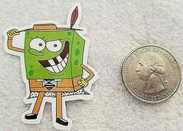 Green Sponge in Suit Sticker Decal Awesome Cartoon Parody Cute Embellishment - £1.73 GBP