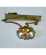 Masonic Shriner&#39;s Vintage Tie Bar Crossed Crutches El Bekal 1986 Potentate - £4.79 GBP