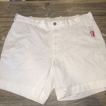 Brooks Brothers Men&#39;s Flat Front Chino Shorts. White . Size 38. NWT. R - £19.34 GBP