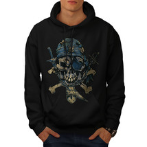 Pirate Skeleton Skull Sweatshirt Hoody Crossbones Men Hoodie - £16.83 GBP