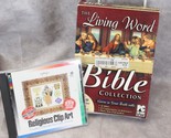 The Living Word Bible Collection PC CD-Rom  Software &amp; Religious Clip Art - $14.69